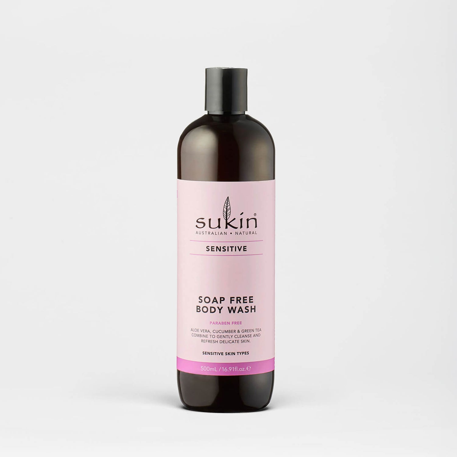 Sukin Sensitive Soap Free Body Wash (500ml) LOOKFANTASTIC