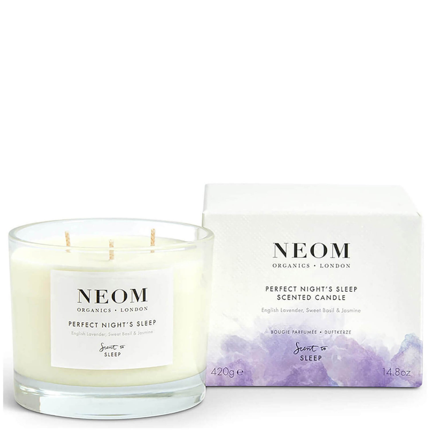 NEOM Perfect Nights Sleep Scented 3 Wick Candle - Dermstore