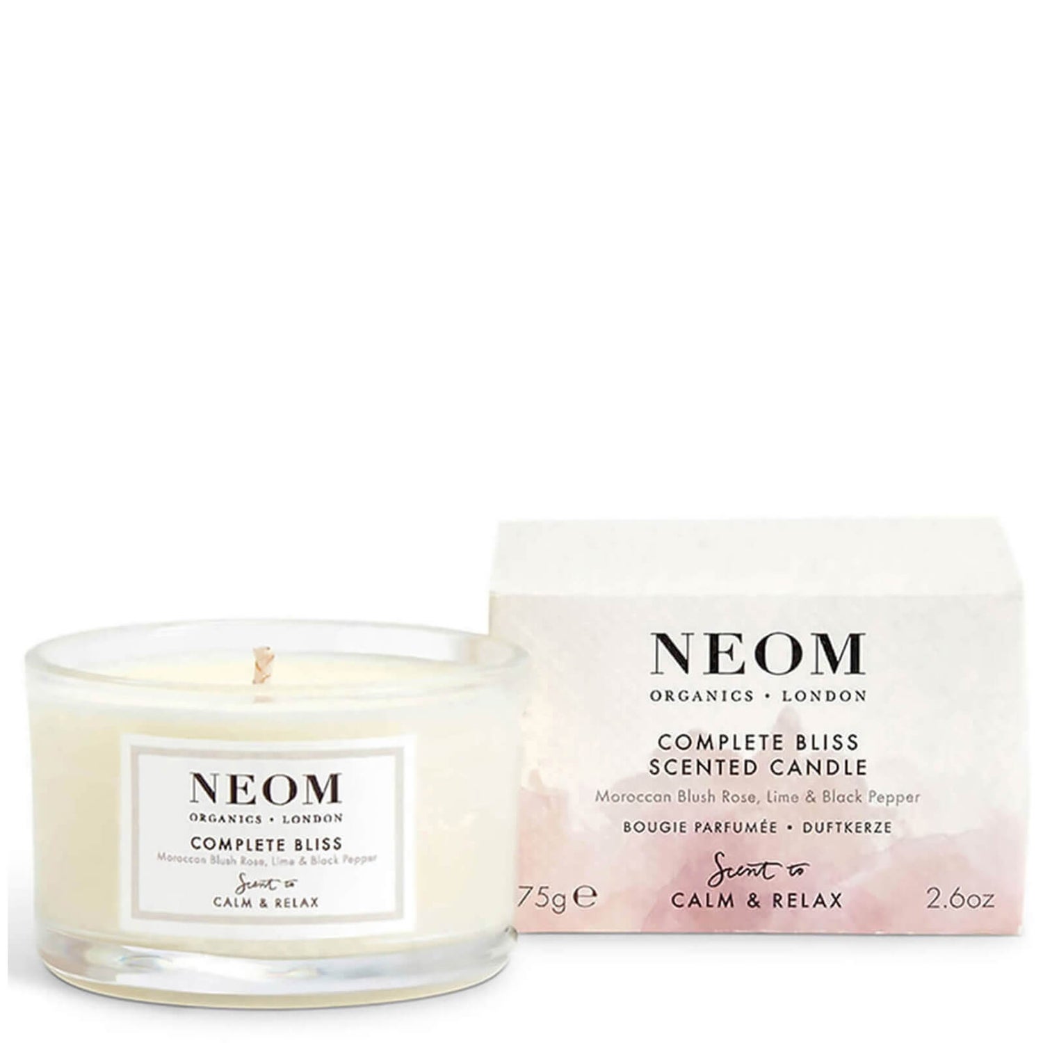 NEOM Complete Bliss Travel Scented Candle Dermstore