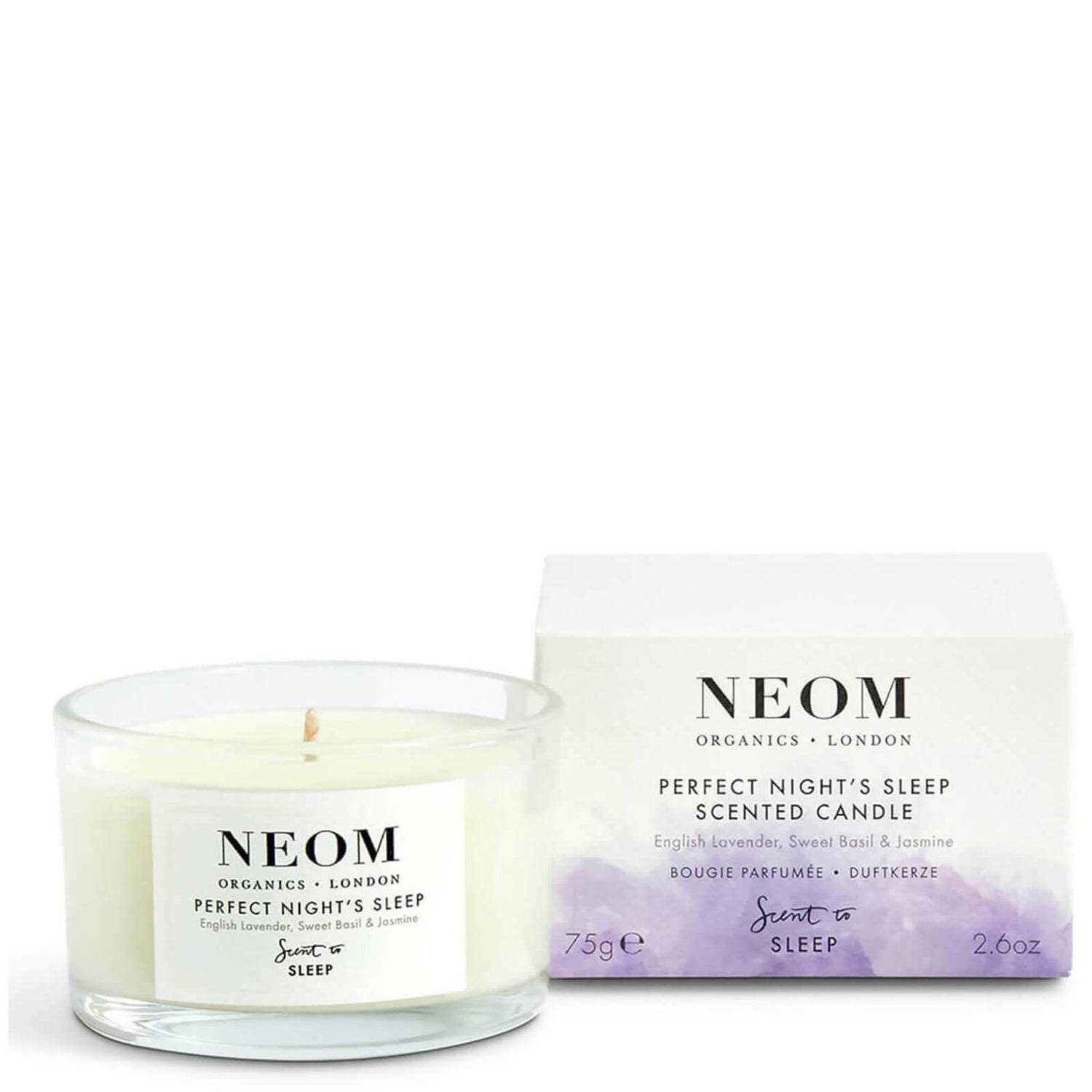 NEOM Perfect Nights Sleep Scented Travel Candle LOOKFANTASTIC