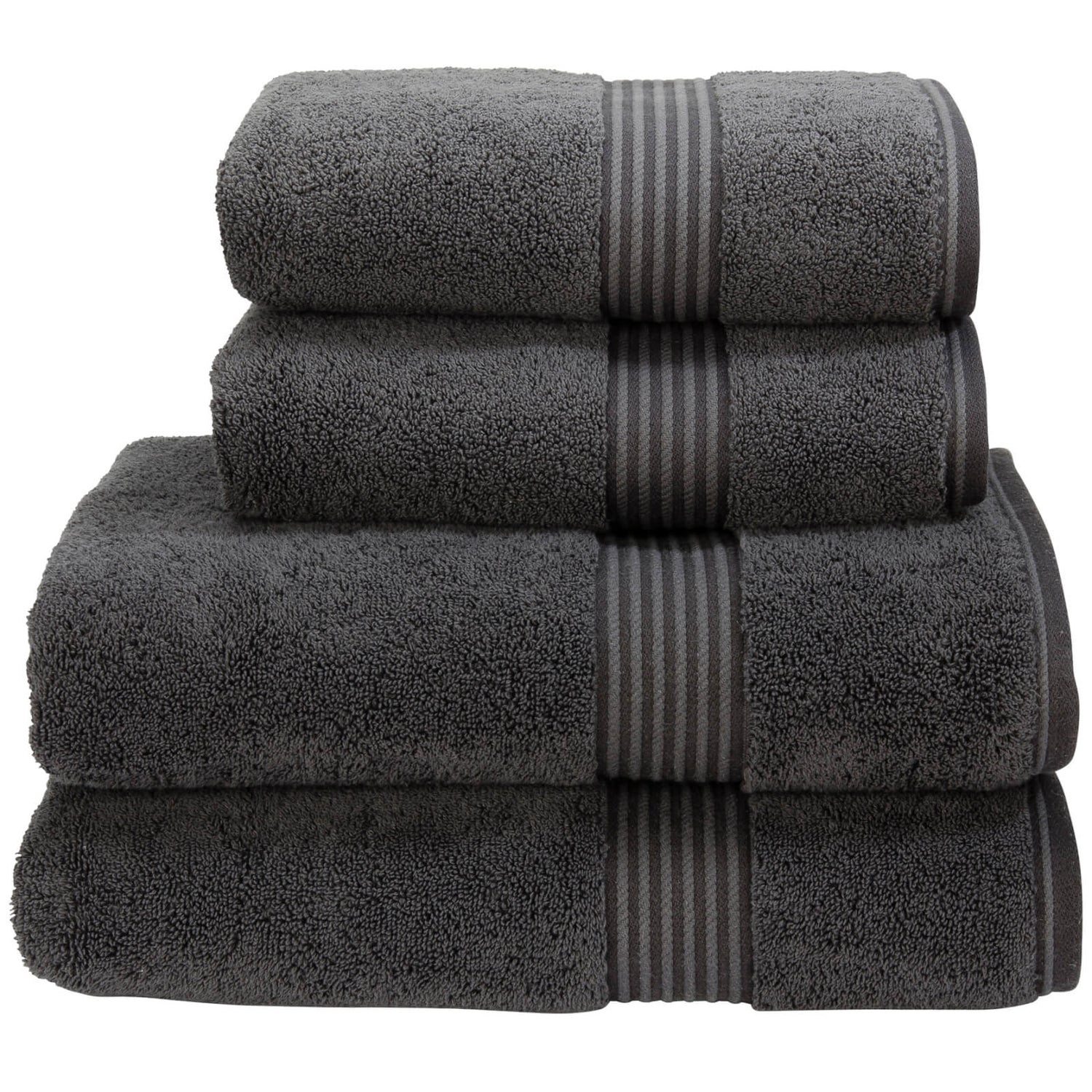 Christy Supreme Hygro Towels - Graphite - Bath Sheet (Set of 2)