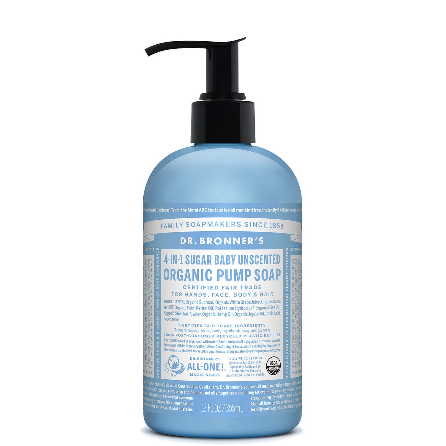 Dr. Bronner's Babies' Organic Pump Soap Unscented 355ml