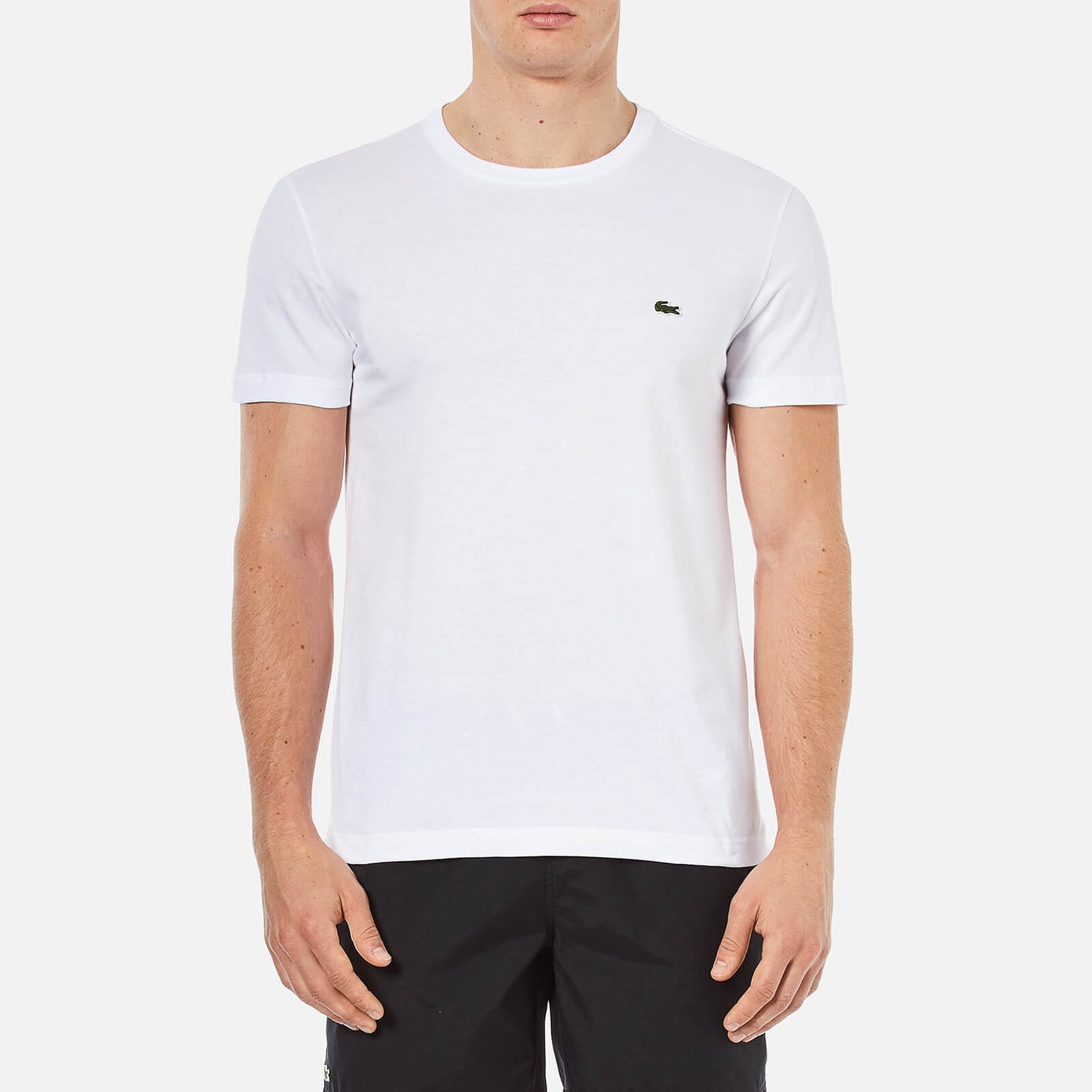 Lacoste Men's Cotton Crewneck T-Shirt - White