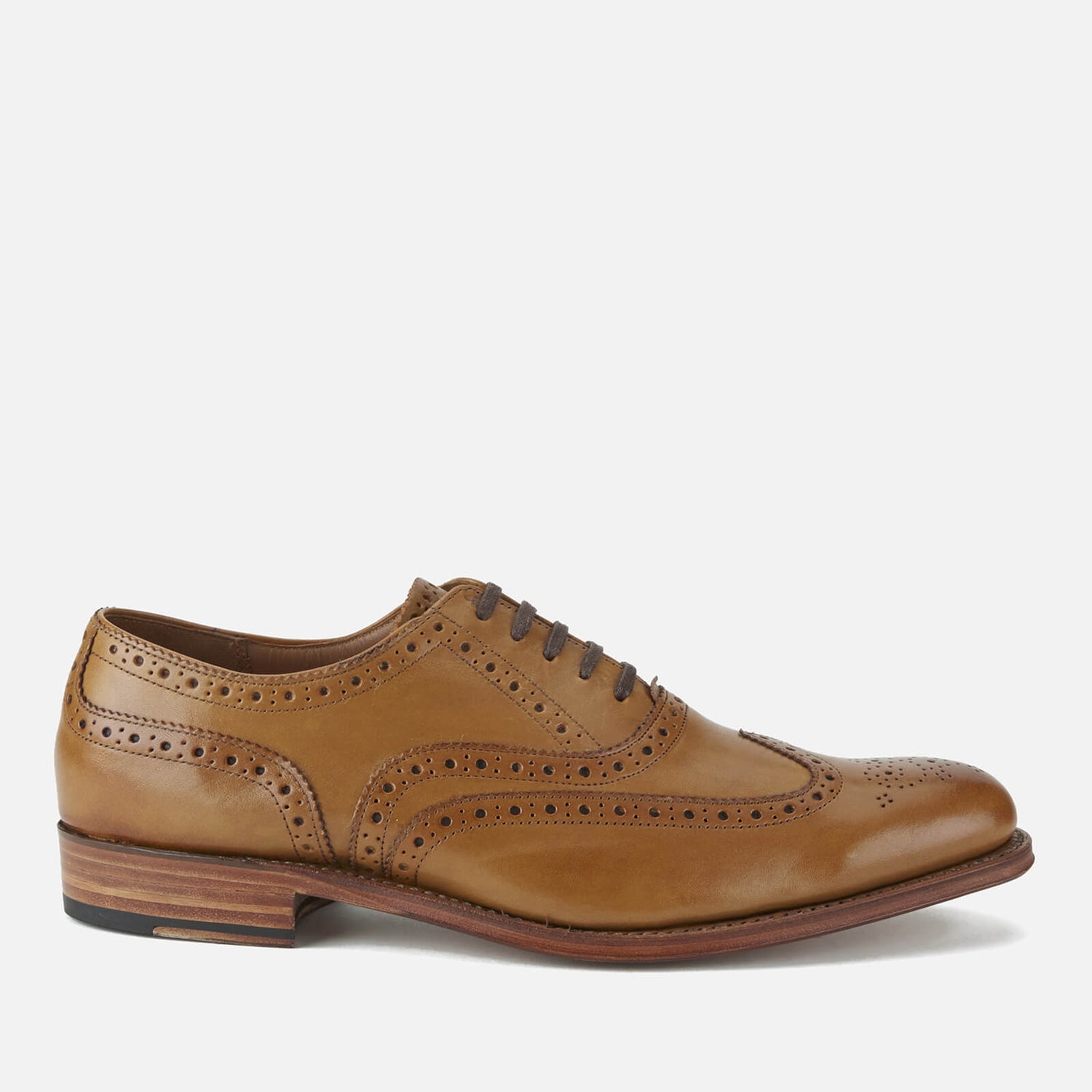 Grenson Men's Dylan Leather Wingtip Brogues - Tan - Free UK Delivery ...