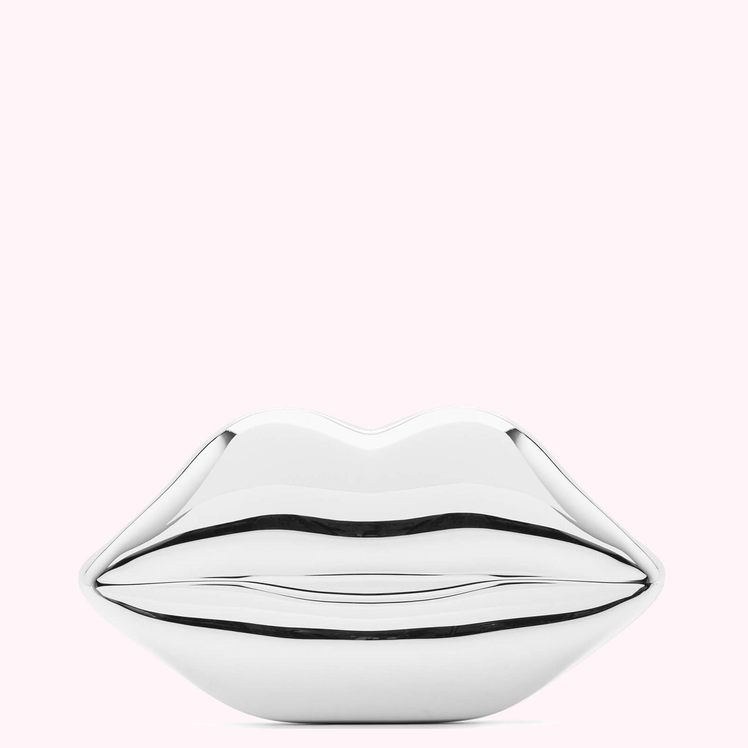 lulu guinness silver clutch