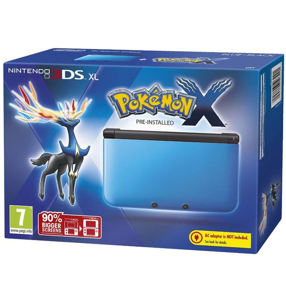 Nintendo 3DS XL and Black Console - Includes Pokémon X Games Consoles | Zavvi España