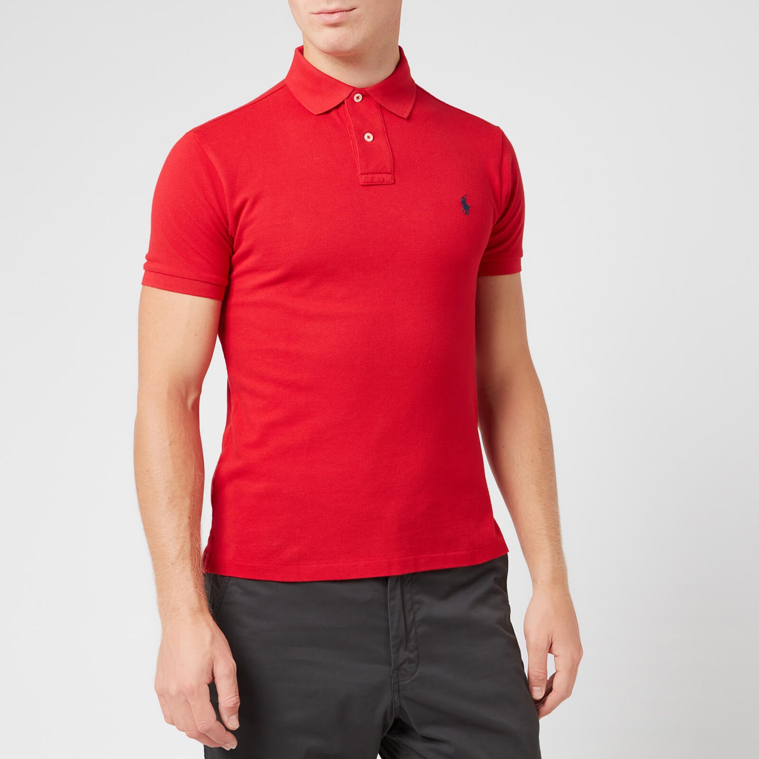 Polo Ralph Lauren Men's Slim Fit Polo Shirt - Red | TheHut.com