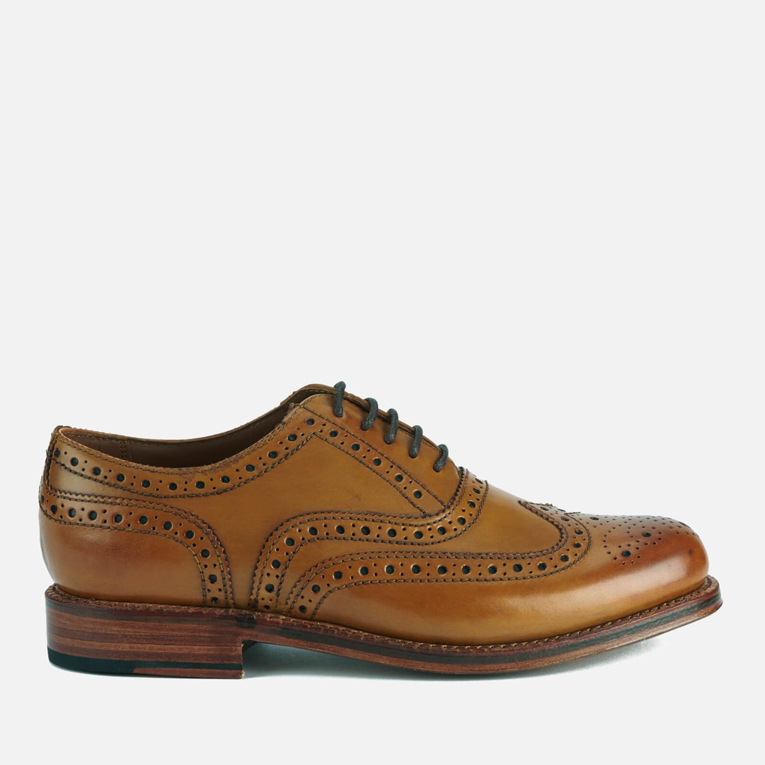 Grenson Men's Stanley Leather Brogues - Tan Calf - Free UK Delivery ...