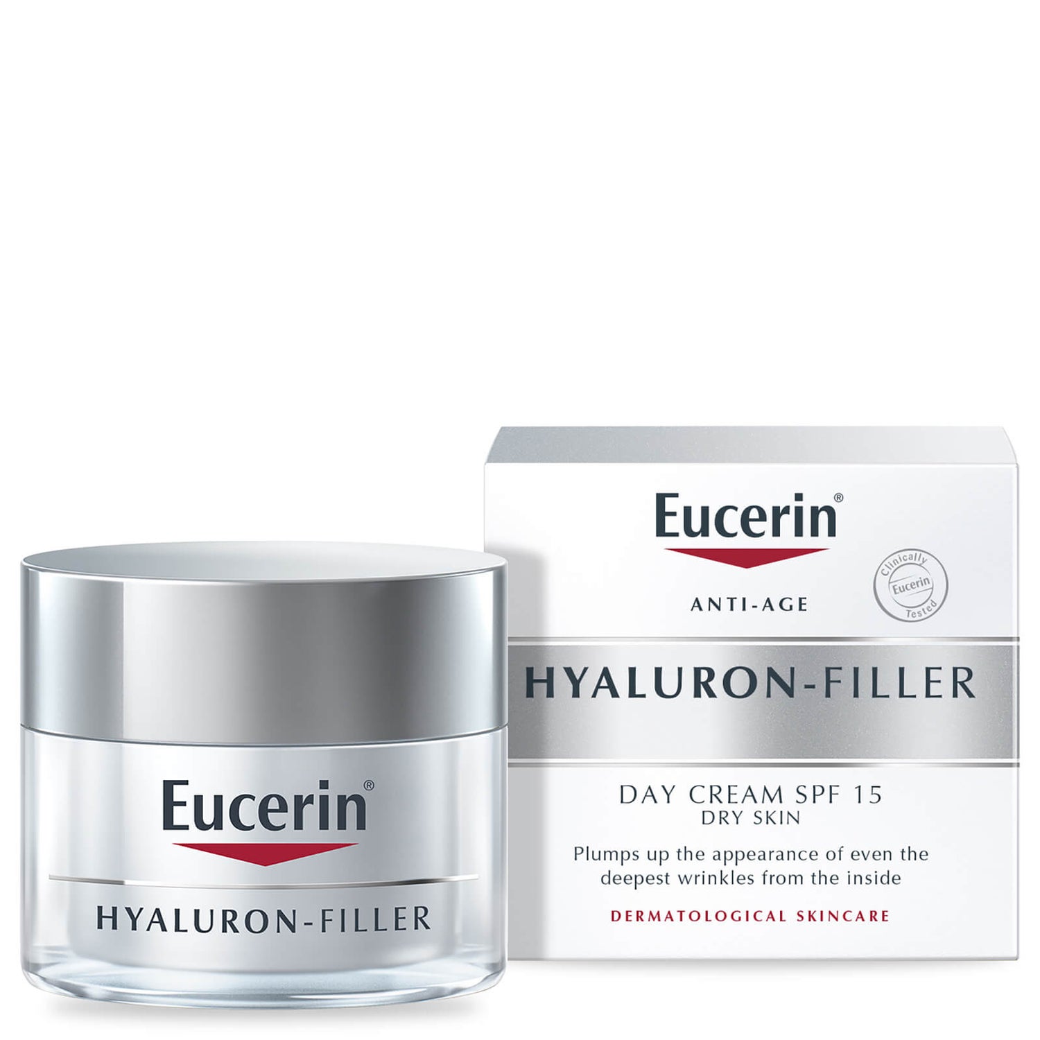 Eucerin® エイジングケア ヒアルロンフィラー デイクリーム 乾燥肌用 SPF15 + UVA保護 (50ml)
