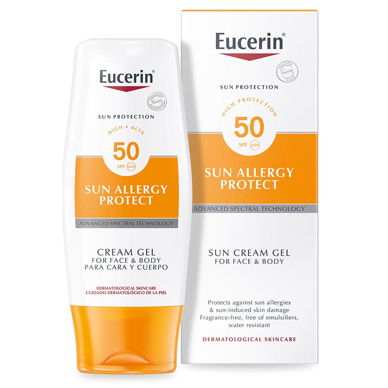 Eucerin® Sun Protection Sun Creme-Gel 50 High | Koop online bij lookfantastic Netherlands