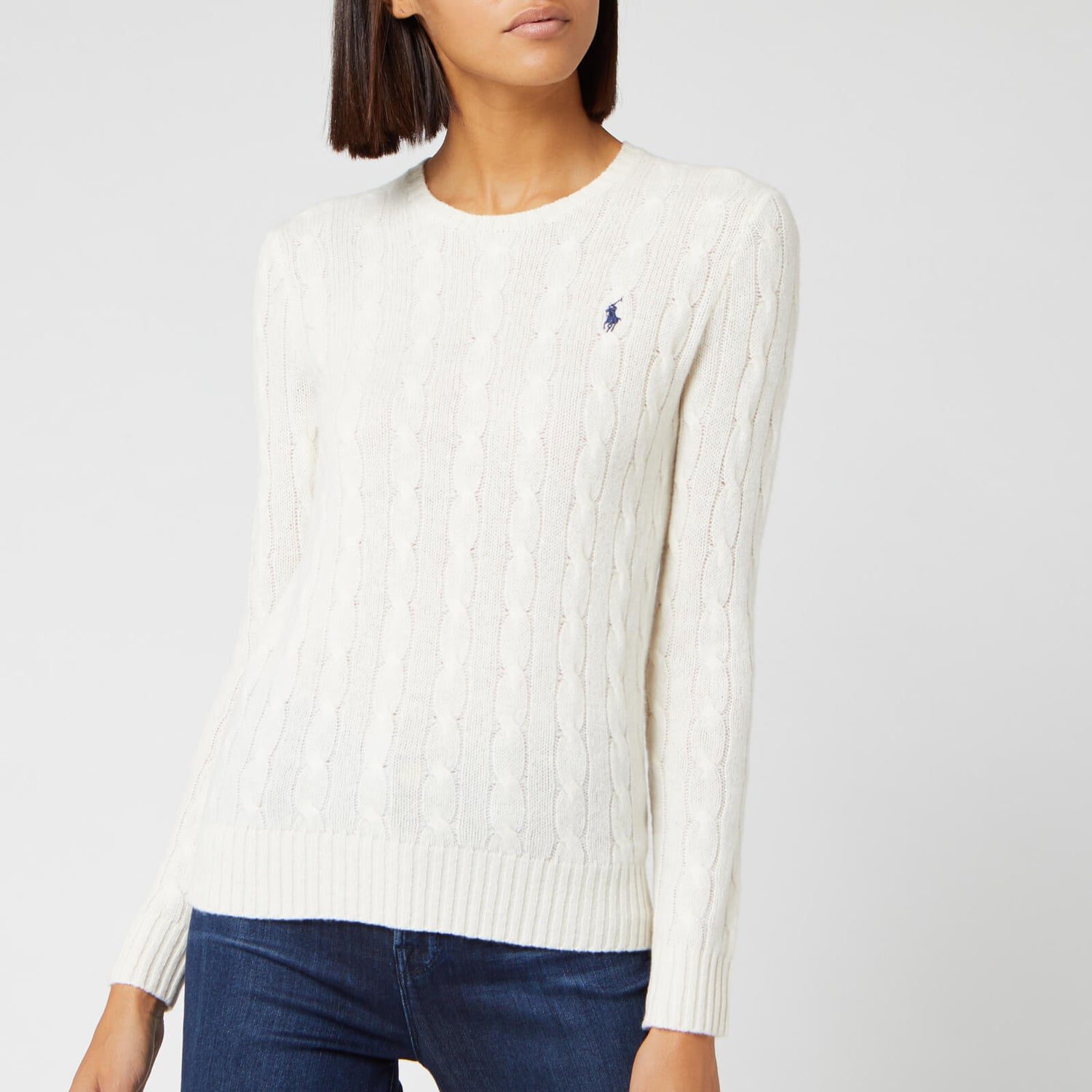 Polo Ralph Lauren Women's Julianna Classic Long Sleeve Sweater - Cream ...