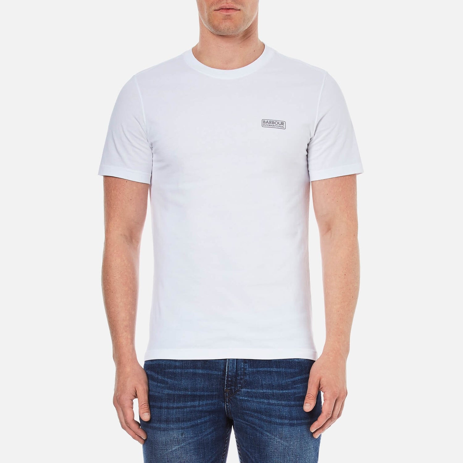 Barbour International Men's Small Logo T-Shirt - White