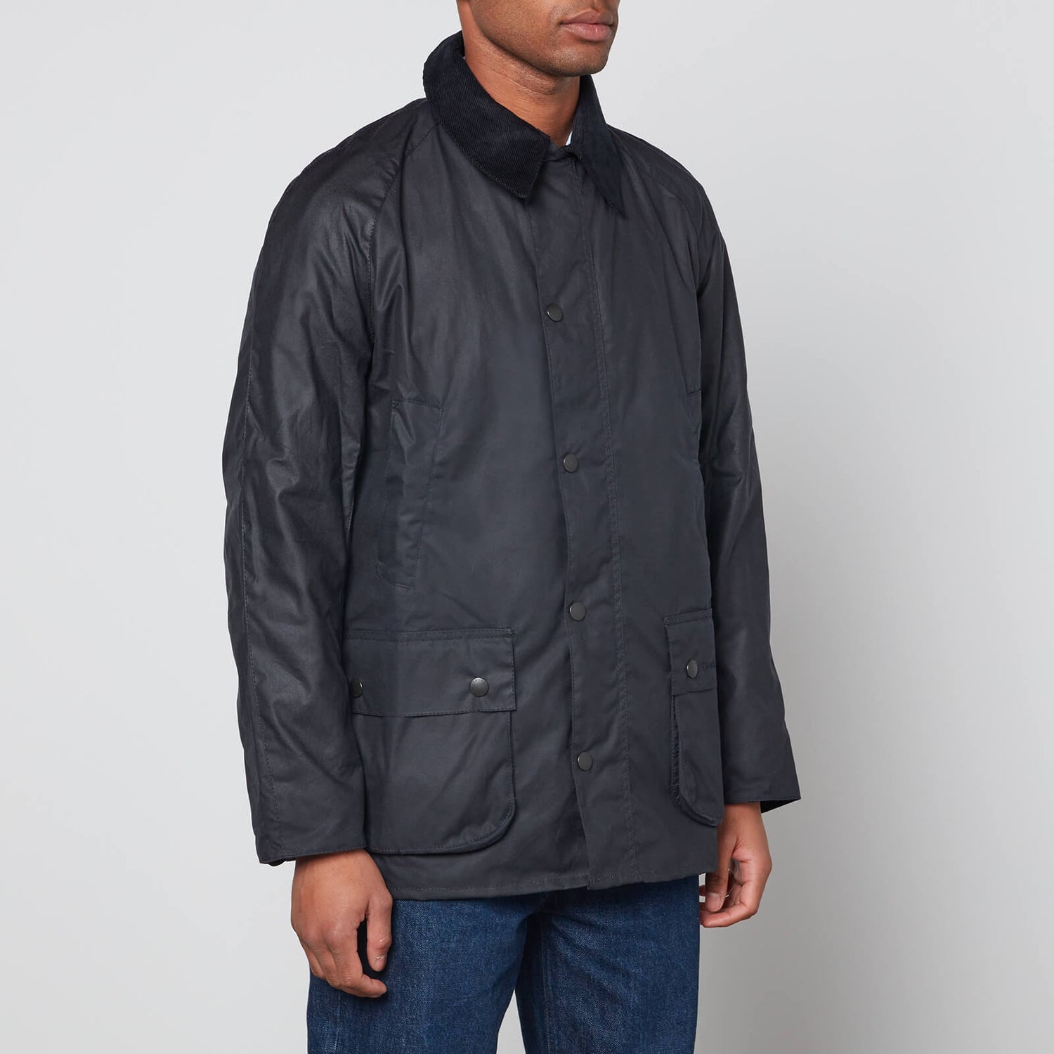 Barbour Heritage Men's Ashby Wax Jacket - Navy | TheHut.com