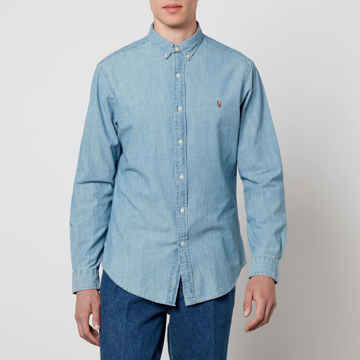 Polo Ralph Lauren Slim-Fit Cotton-Chambray Shirt | TheHut.com