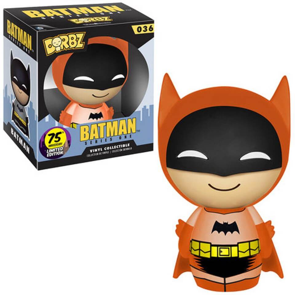 DC Comics Batman 75th Anniversary Orange Rainbow Batman Dorbz Vinyl Figure