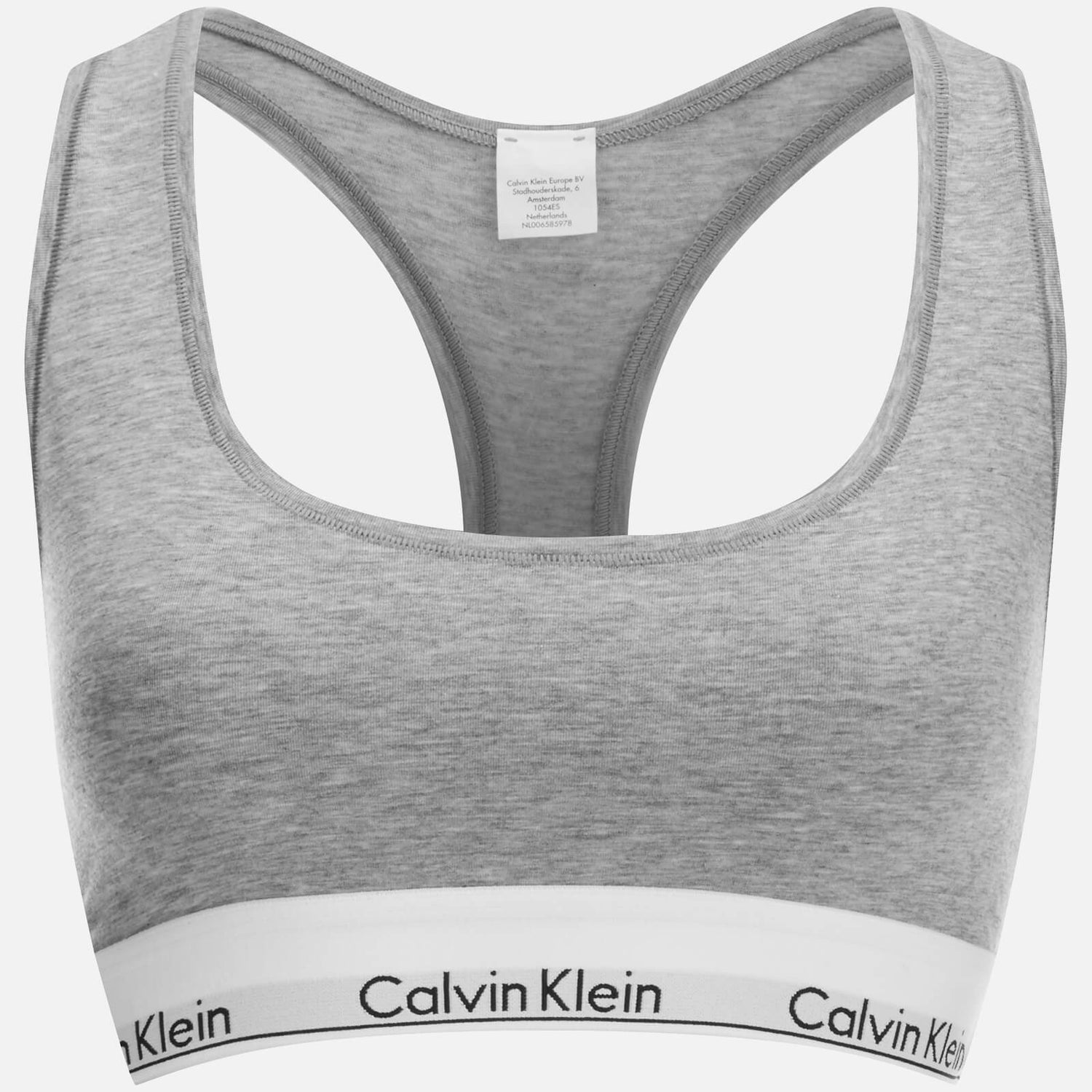 Calvin Klein Women's Modern Cotton Bralette - Grey Heather - L