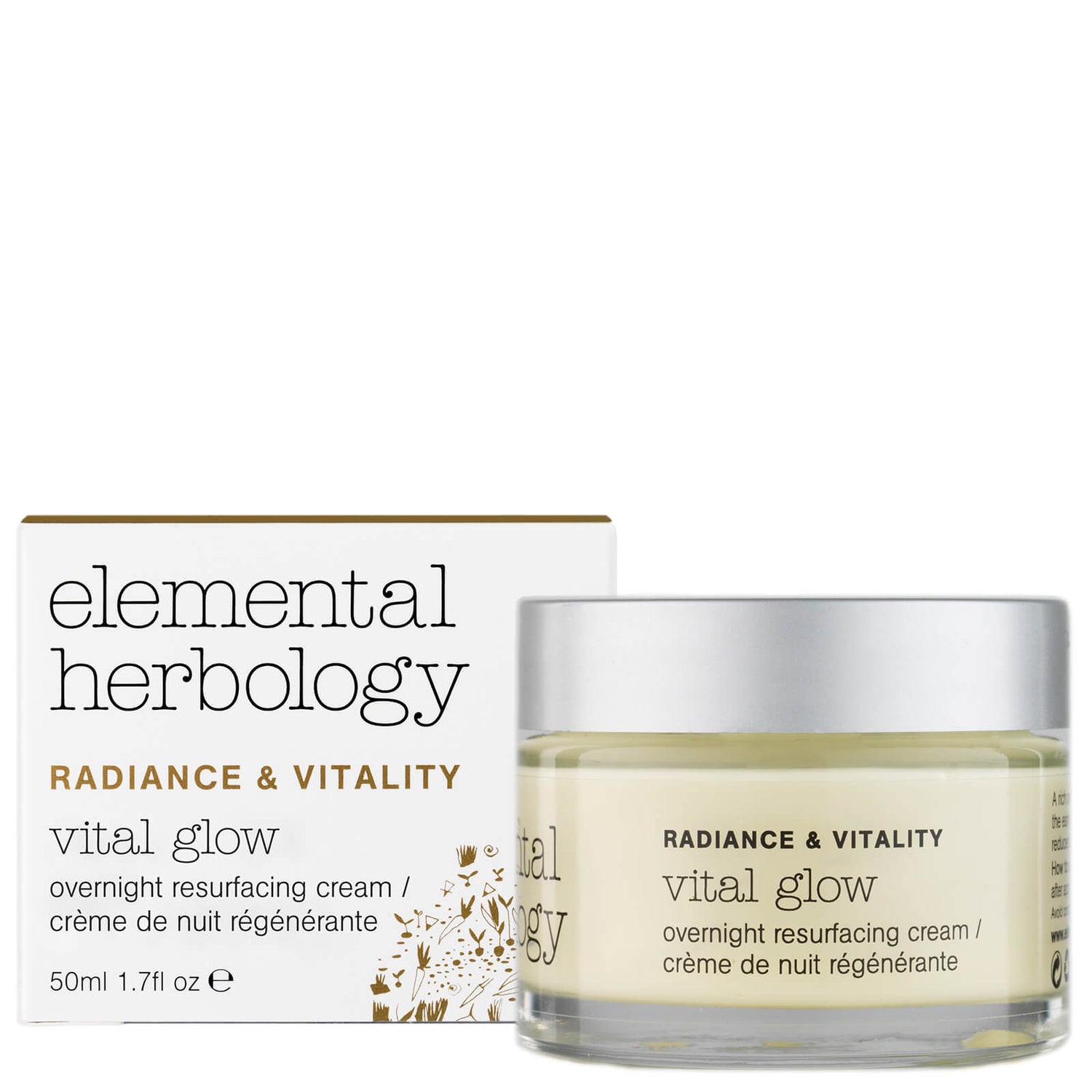Elemental Herbology Vital Glow Overnight Resurfacing Cream (50ml)