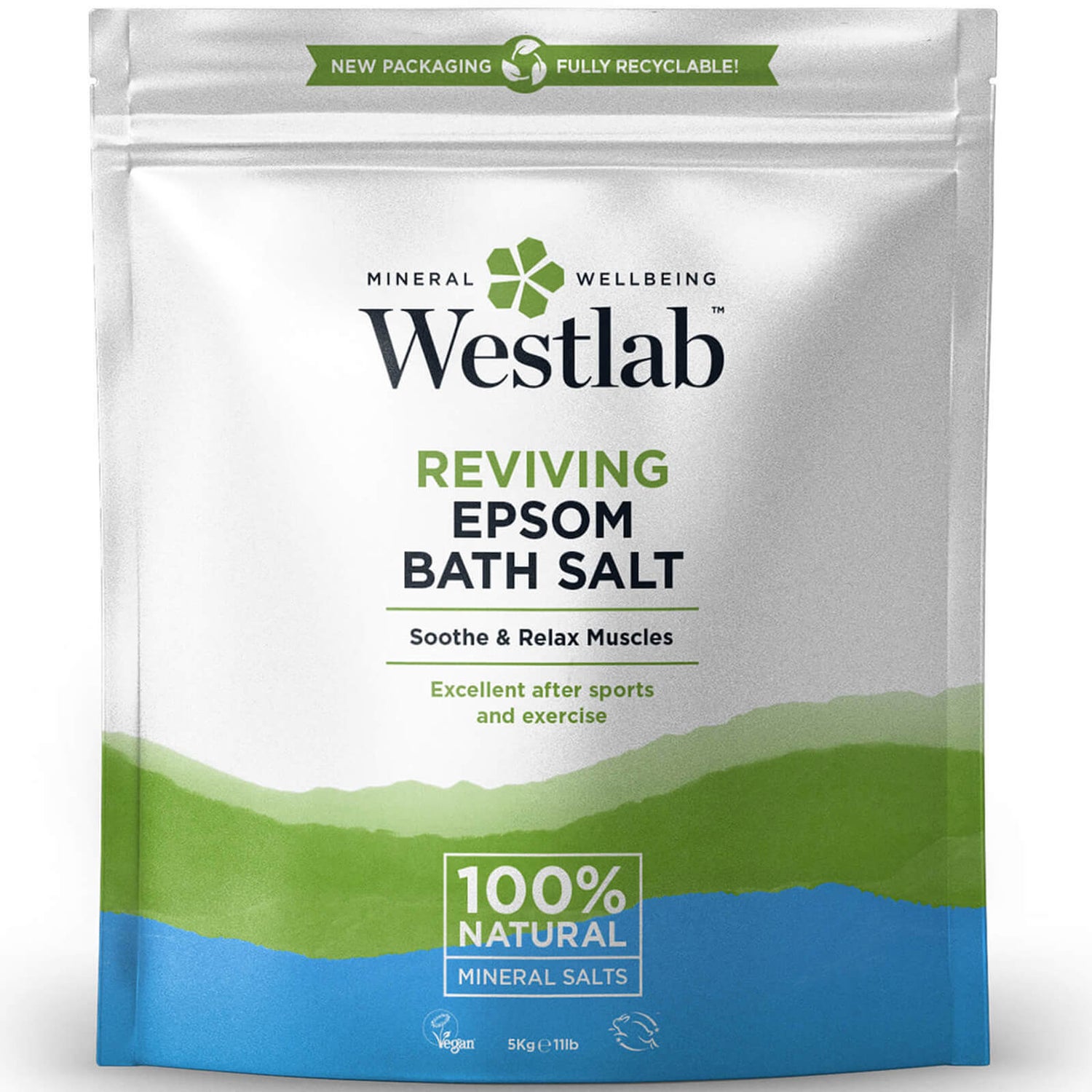 Westlab Epsom Salt 5kg LOOKFANTASTIC