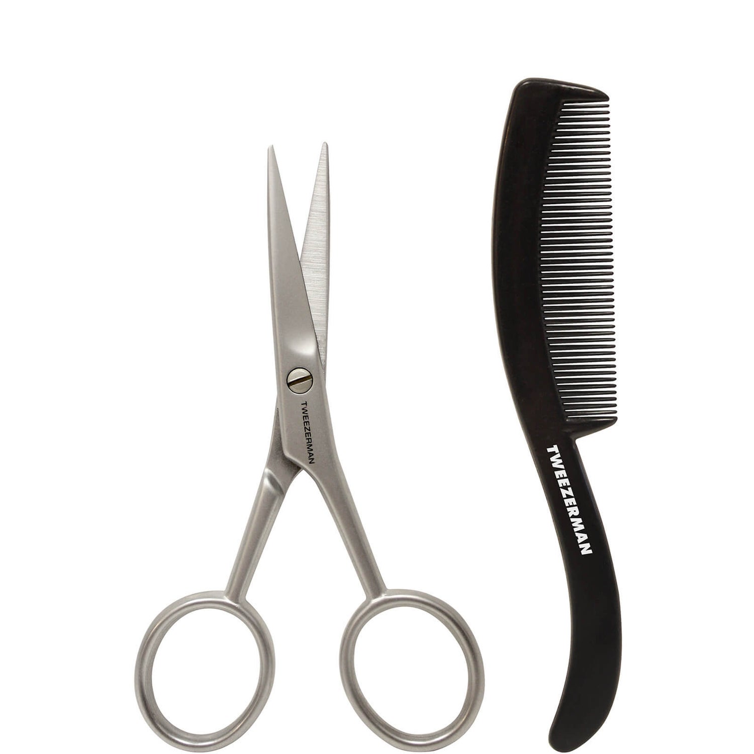 Tweezerman G.E.A.R. Moustache Scissors & Comb LOOKFANTASTIC
