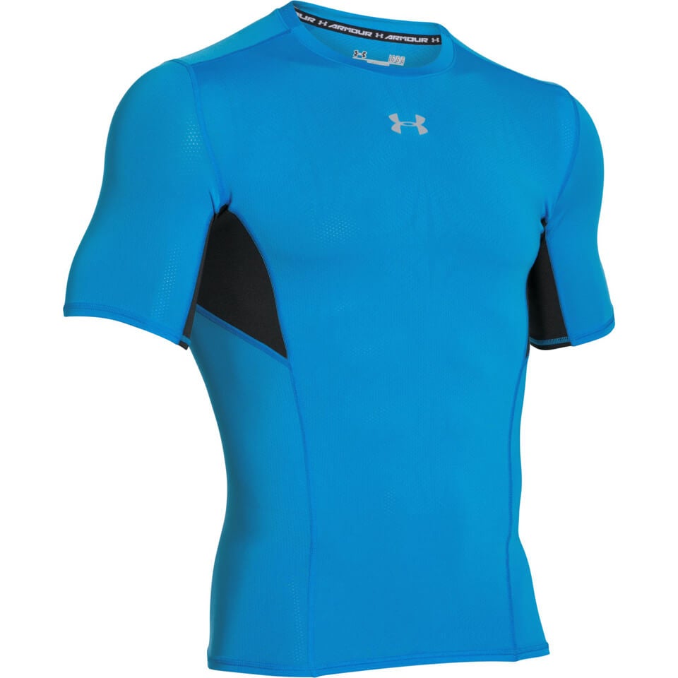 Under Armour Men's HeatGear CoolSwitch Compression Short Sleeve Shirt -  Electric Blue