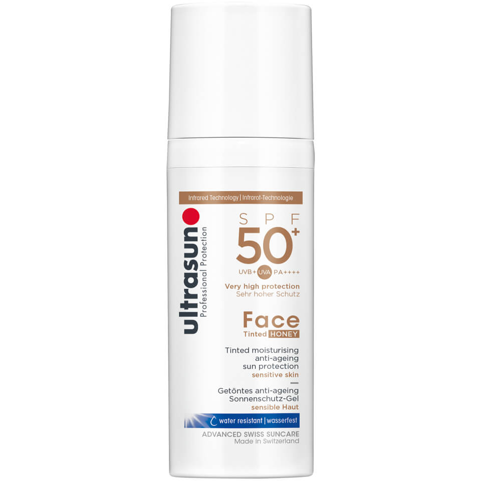 Ultrasun SPF50+ Tinted Face Sun Cream (Various Shades) - Honey