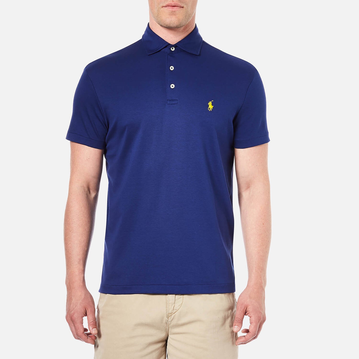 Polo Ralph Lauren Men's Pima Cotton Polo Shirt - Navy - Free UK ...