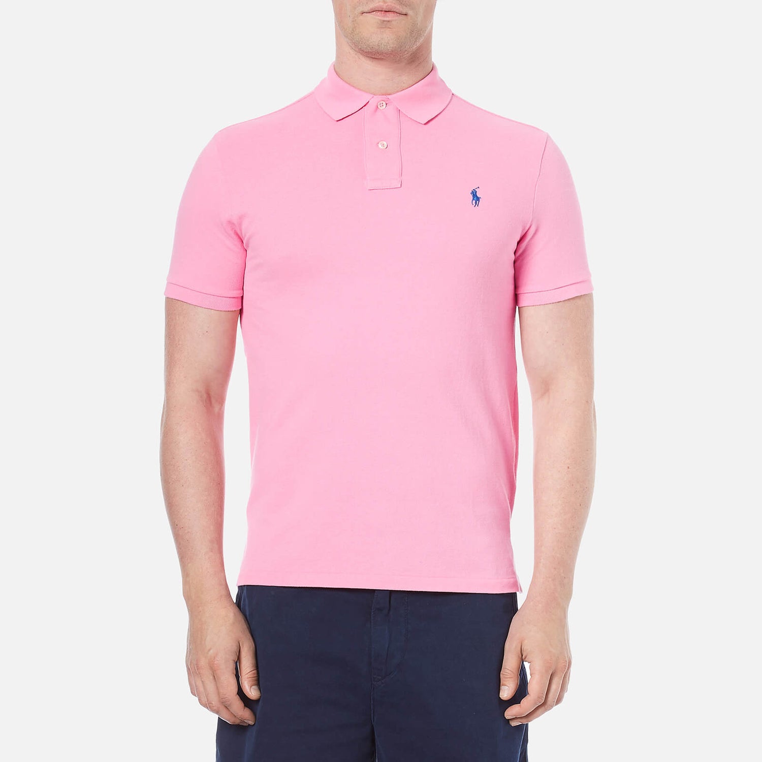 Polo Ralph Lauren Men's Custom Fit Polo Shirt - Heritage Pink - Free UK ...