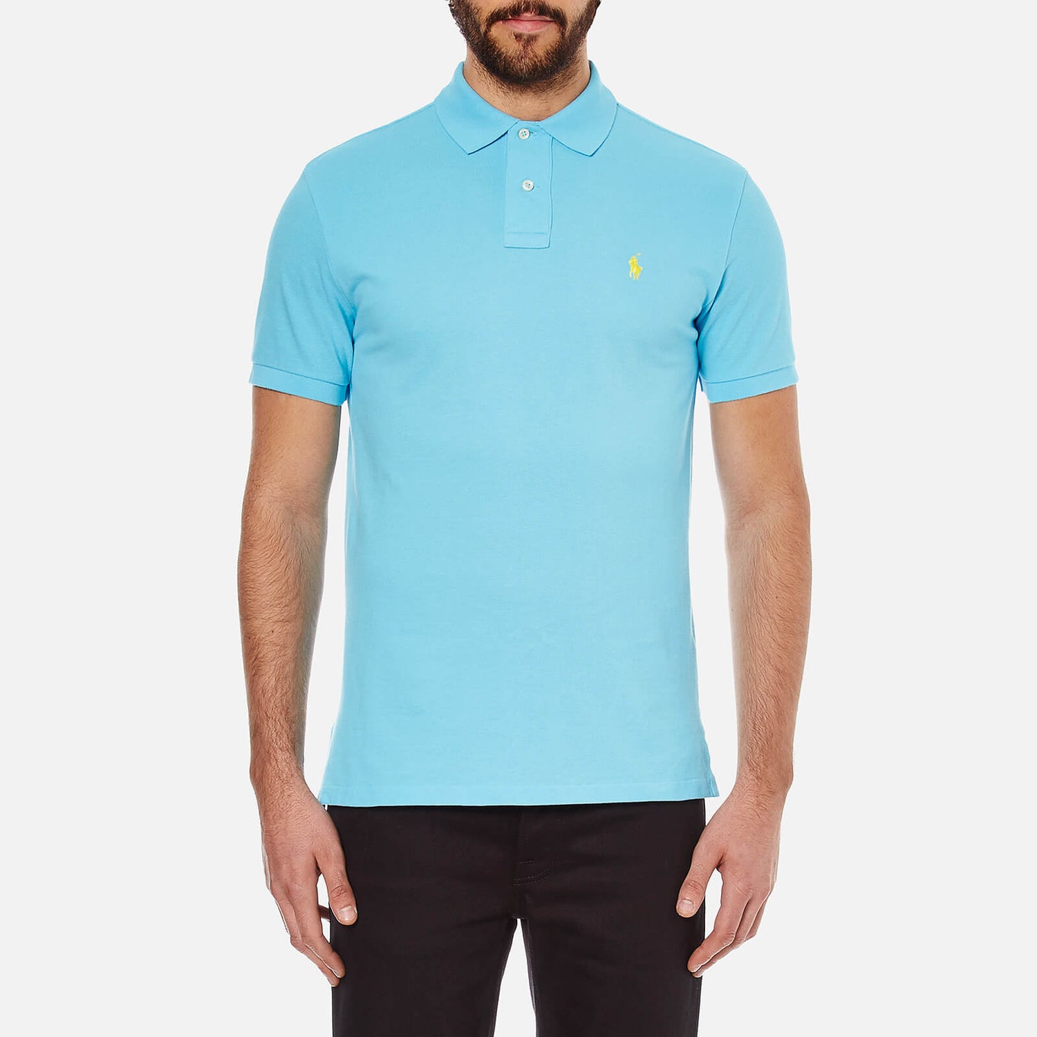 Polo Ralph Lauren Men's Custom Fit Polo Shirt - French Turquoise - Free ...