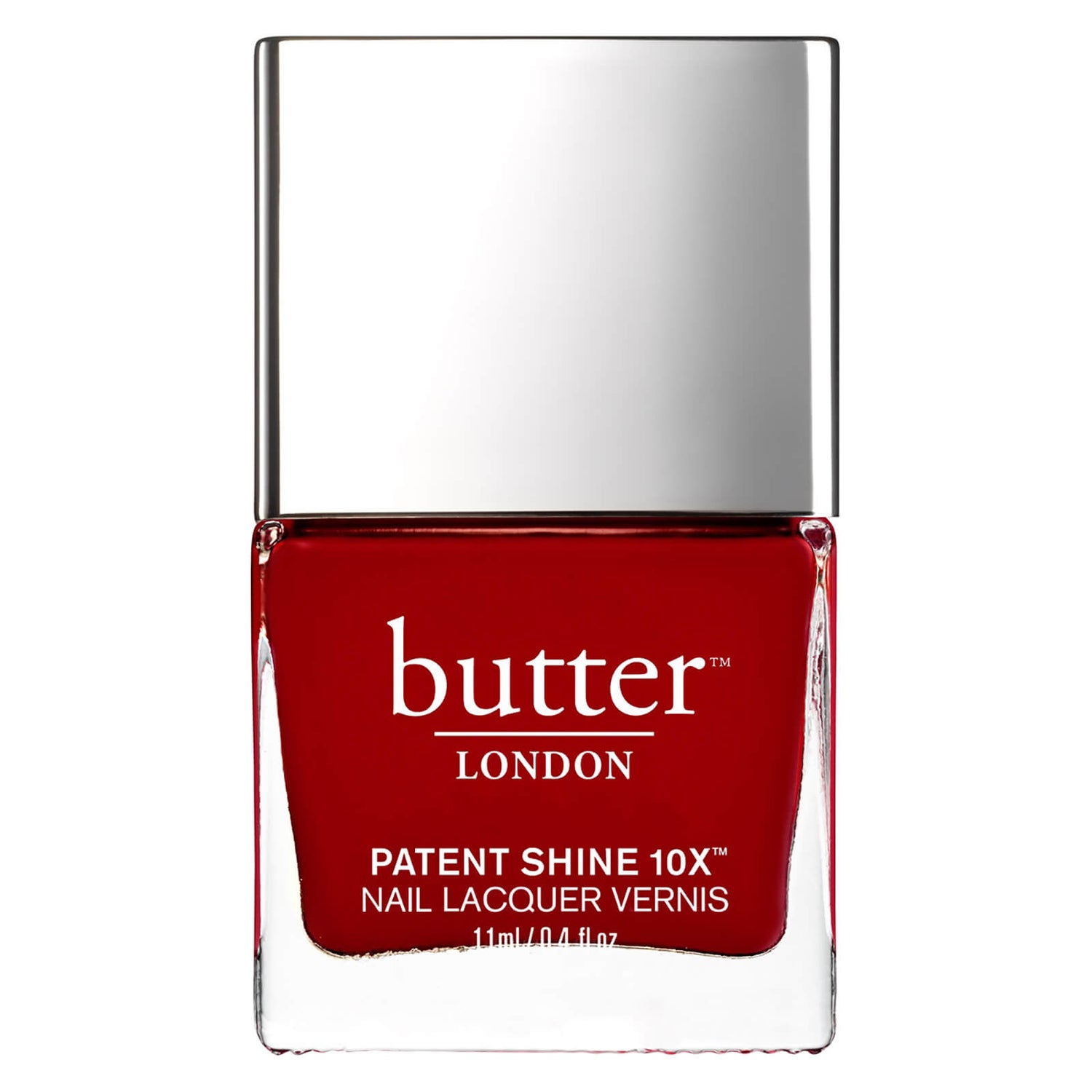 butter LONDON Patent Shine 10X Nail Lacquer 11ml - Her Majesty's Red