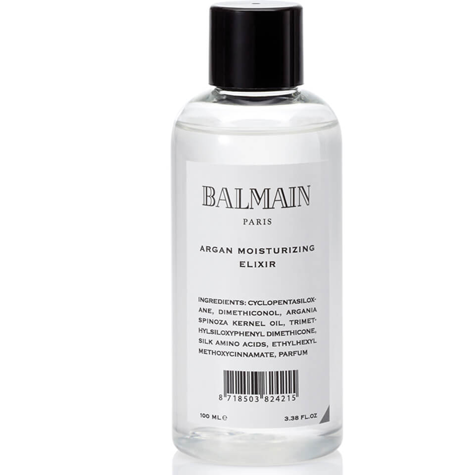 komplet Svarende til Tilgængelig Balmain Hair Argan Moisturising Elixir (100ml) - LOOKFANTASTIC
