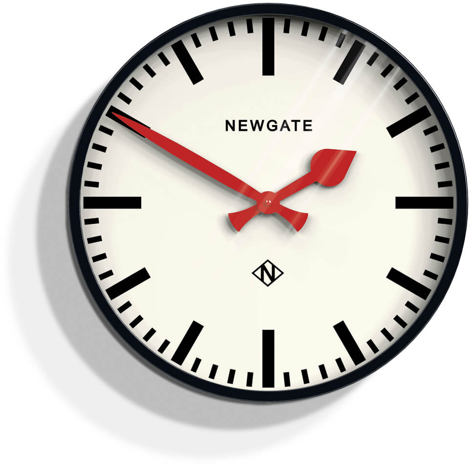 Newgate Putney Wall Clock - Black