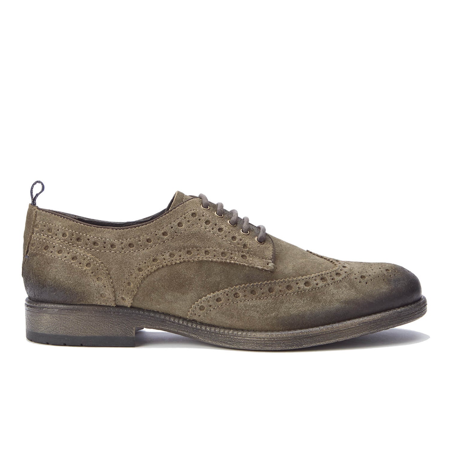 Wrangler Men s Castle Suede Brogues Taupe Clothing Zavvi US