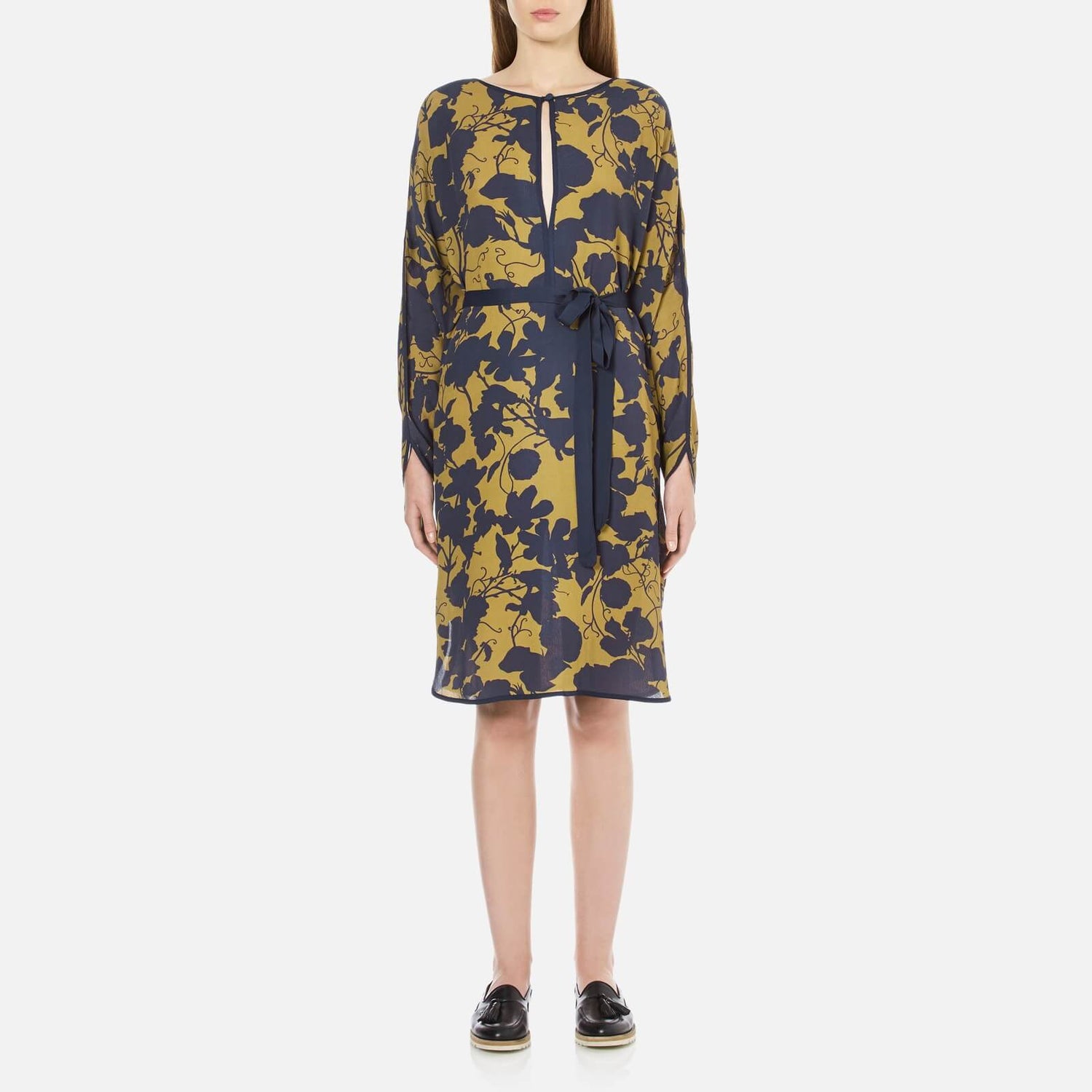 Gestuz Women's Audra Tunic Printed Dress - Golden Palm/Blue-Black