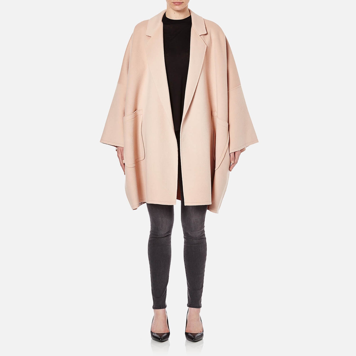 helmut lang double face wool coat