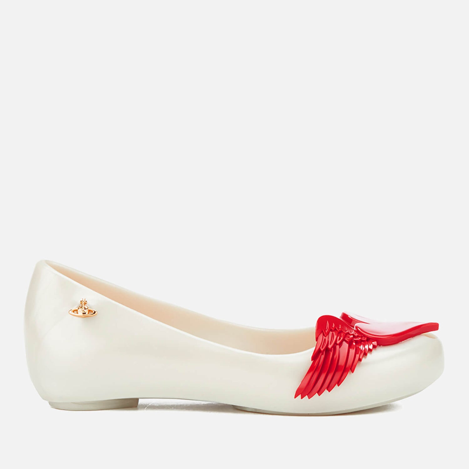Red vivienne westwood flats on sale