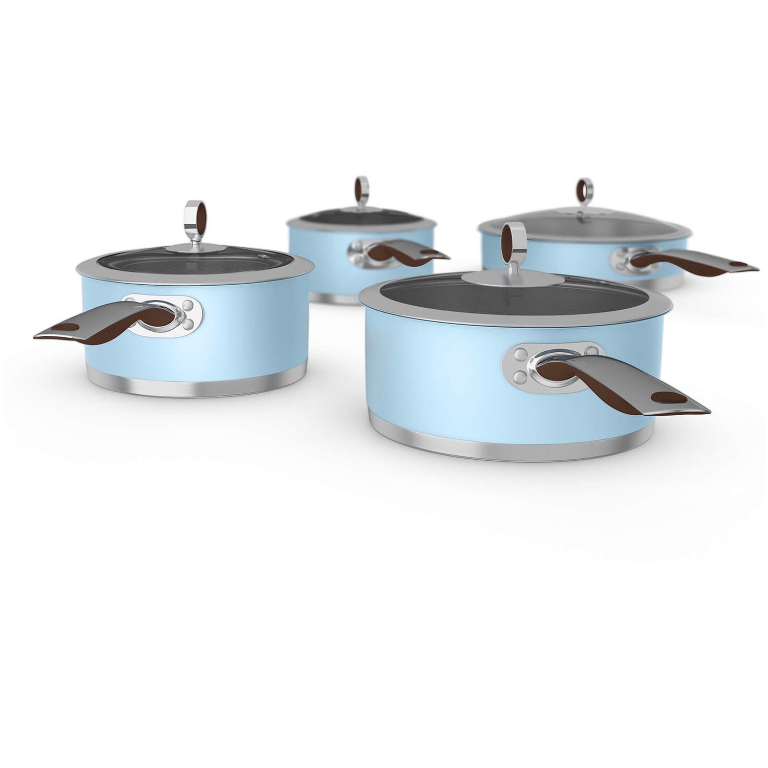 Morphy Richards 973006 Limited Edition 4 Piece Pan Set Azure IWOOT UK