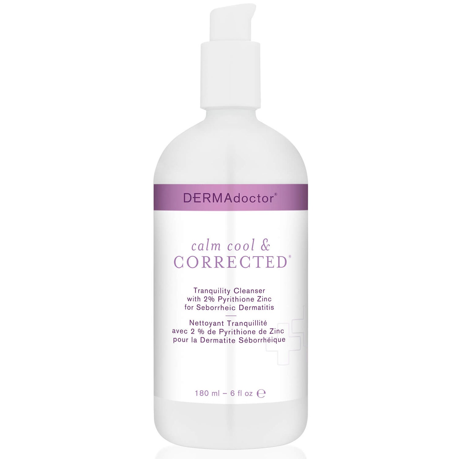 DERMAdoctor Calm Cool and Corrected Tranquility Cleanser with 2 Pyrithione Zinc for Seborrheic