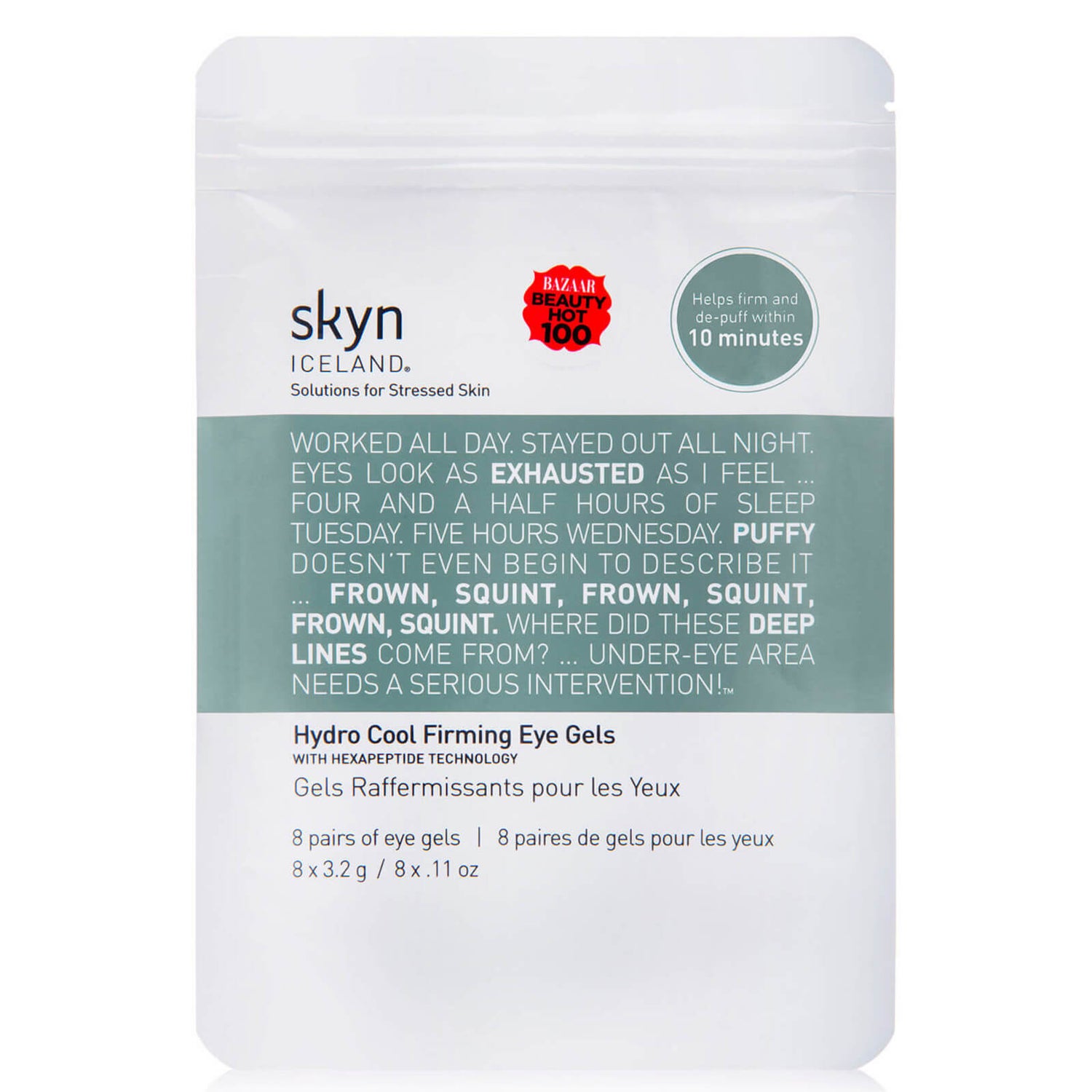 skyn ICELAND Hydro Cool Firming Eye Gels (8 count) Dermstore