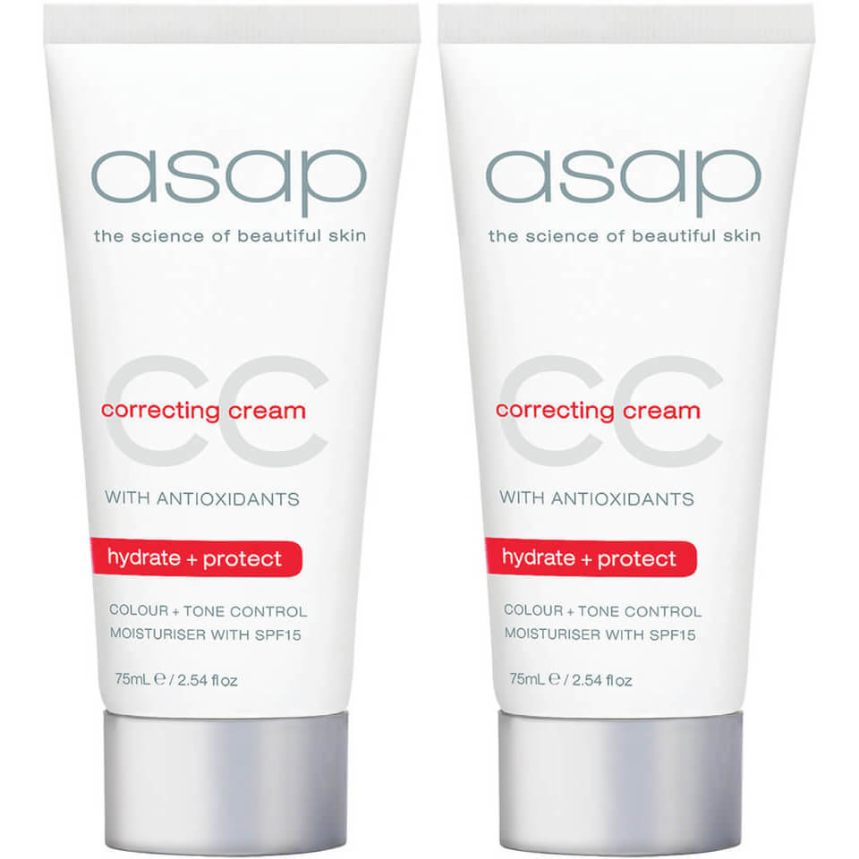 2 x asap Cc Correcting Cream 75ml
