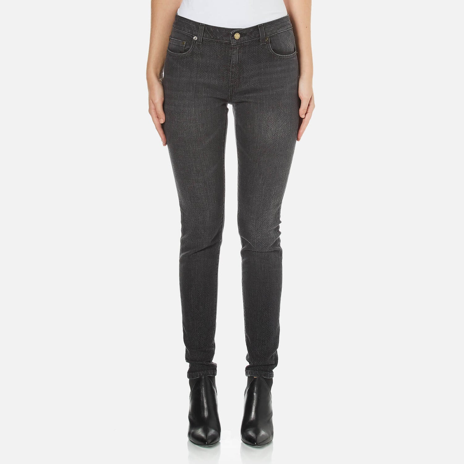 MICHAEL MICHAEL KORS Women's Izzy Skinny Jeans Black Free UK