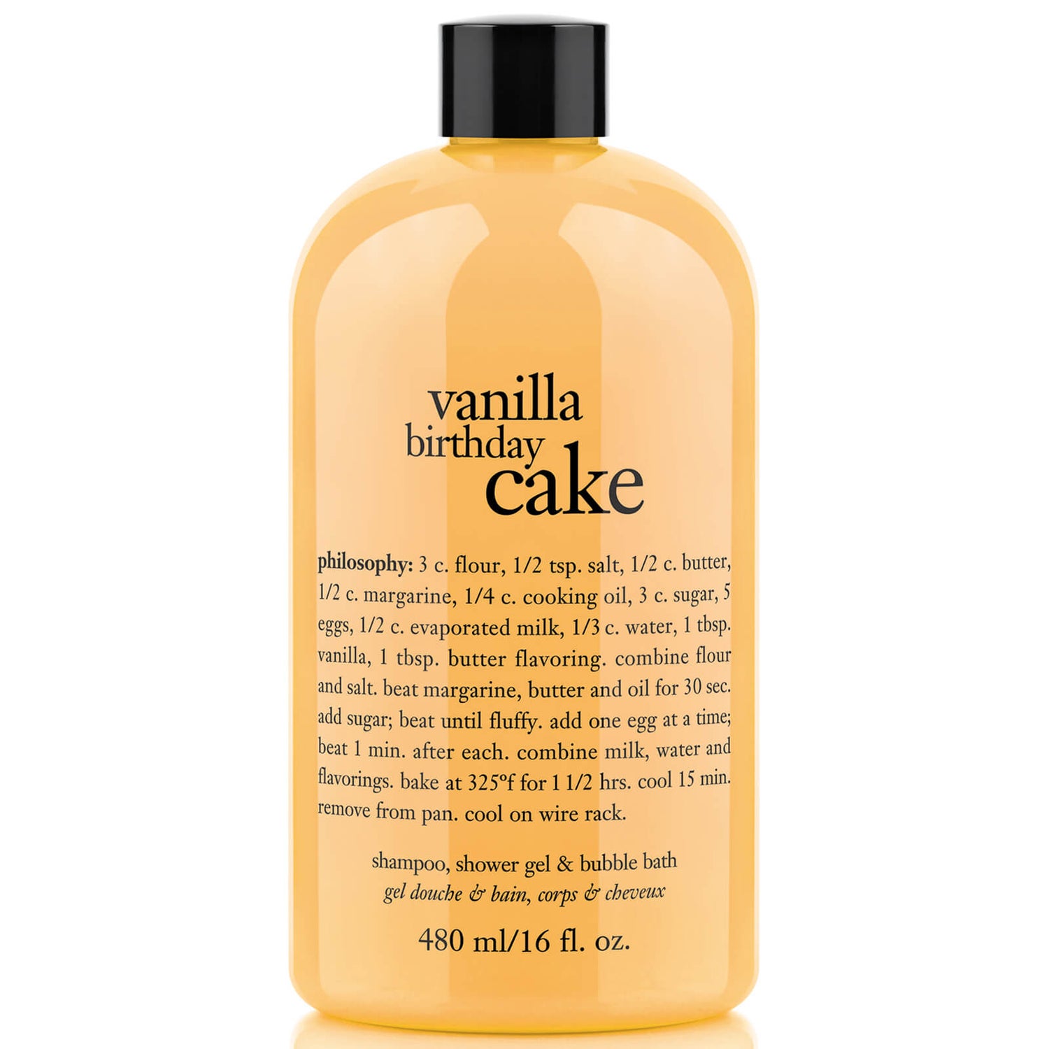 philosophy Vanilla Birthday Cake Shampoo, Bath & Shower Gel 480ml
