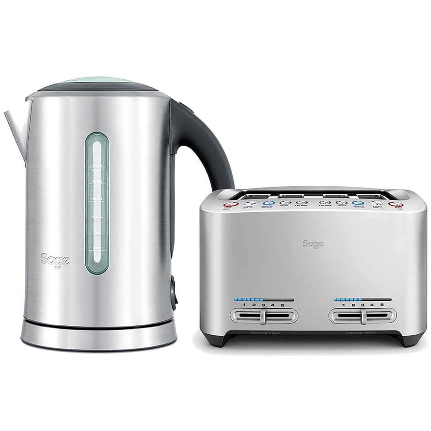 SAGE by Heston BLUMENTHAL The Smart Toast 4 Slice Toaster & Kettle