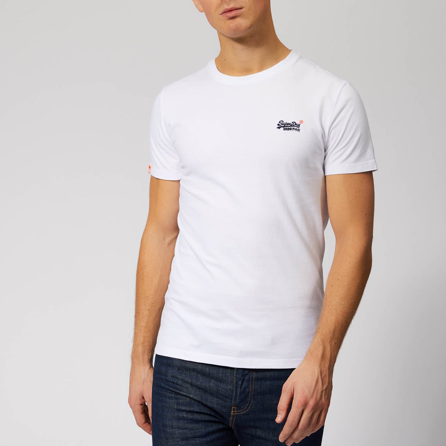 Men's Orange Label Vintage Embroidery T-Shirt in Optic White