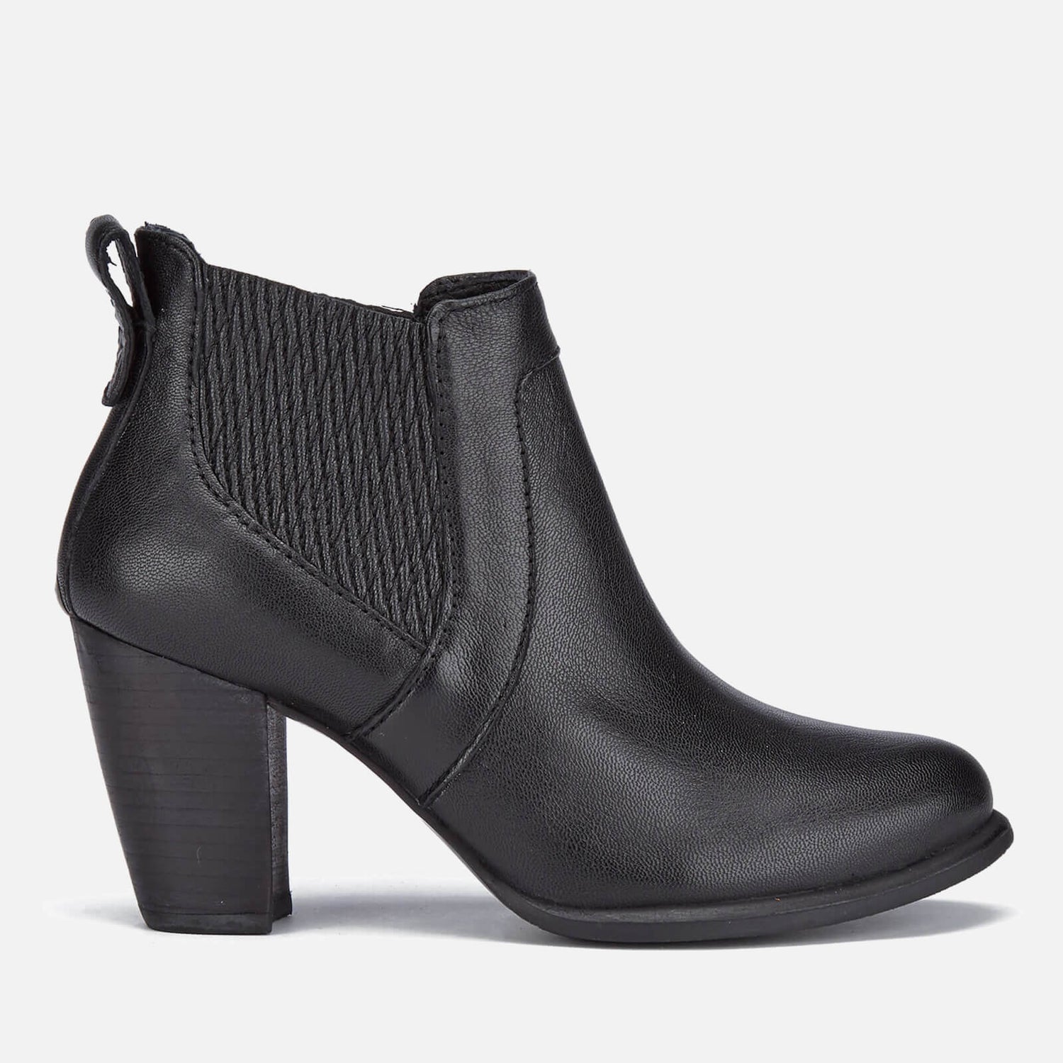 Ugg leather heeled boots discount