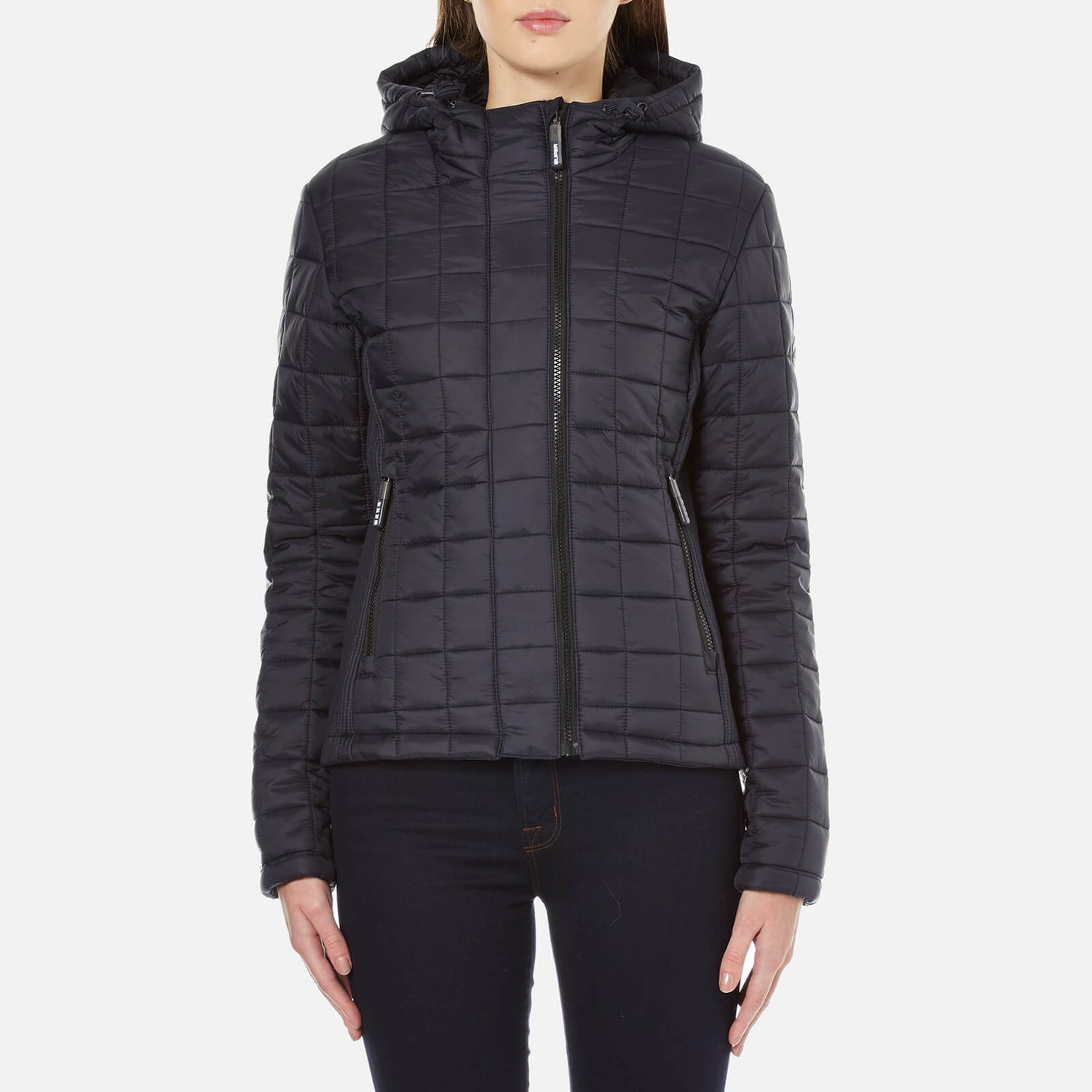 Superdry Women s Hooded Box Quilt Fuji Jacket New Navy TheHut