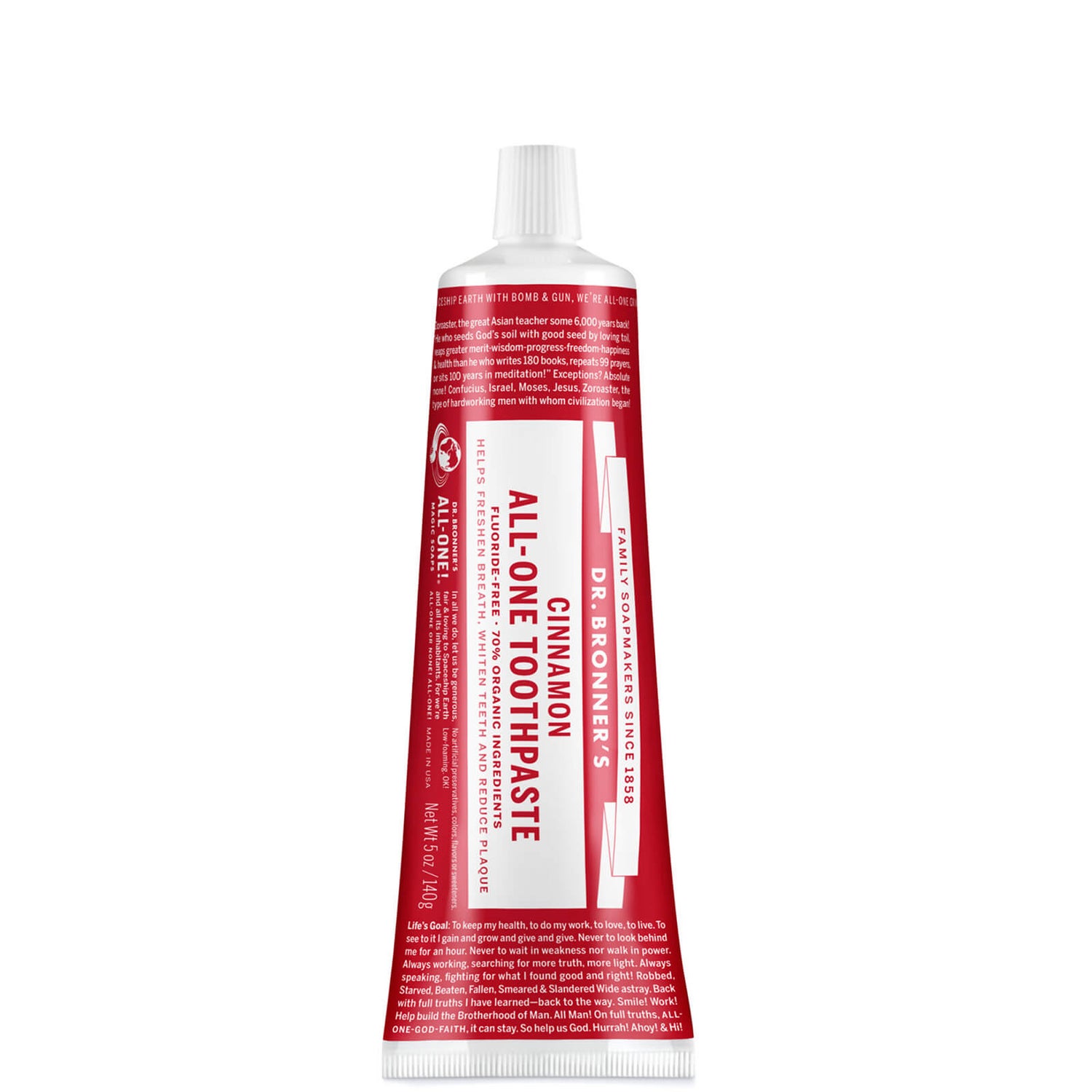 Dr. Bronner's AllOne Toothpaste Cinnamon 140g Buy Online At RY