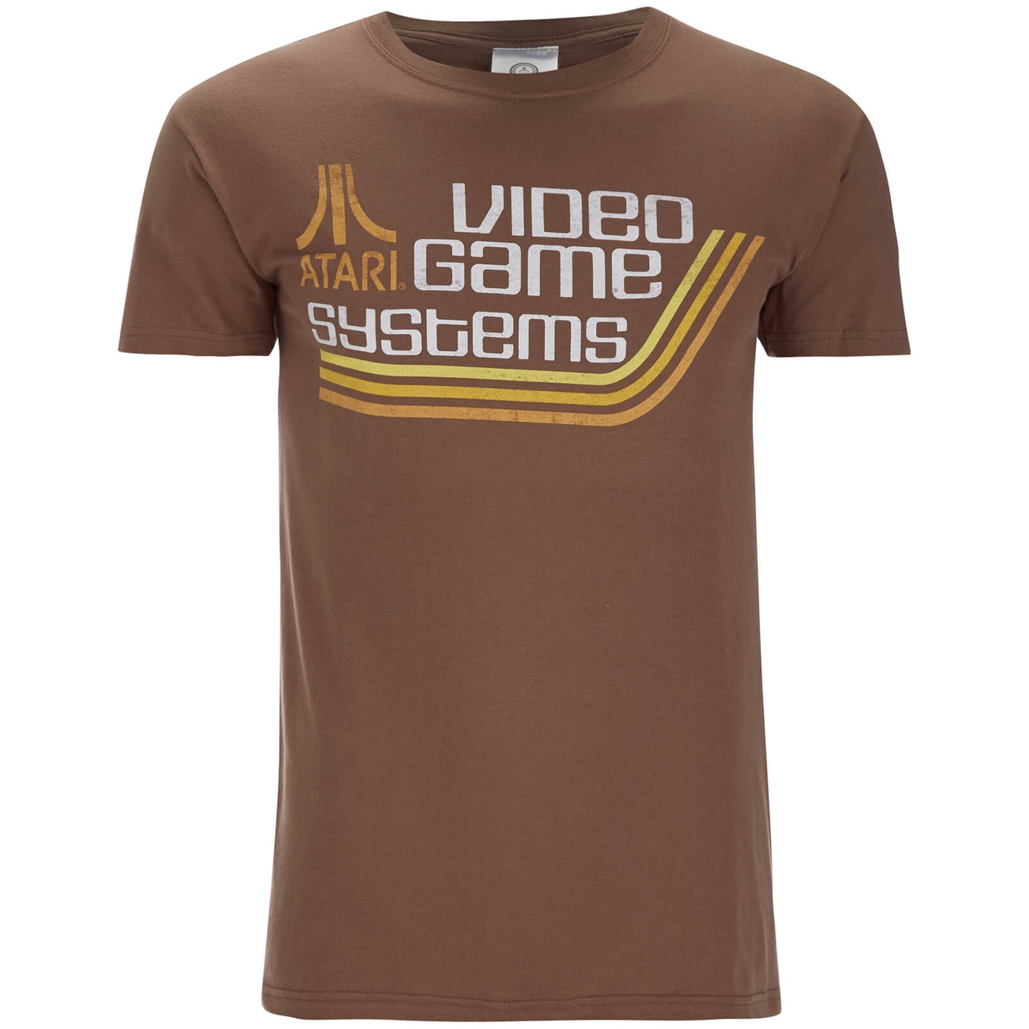 Atari Herren Atari Games Systems T Shirt Grau Merchandise Zavvi