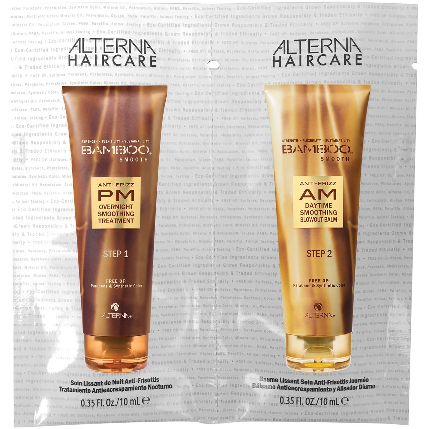 Alterna AM PM Straightening Cream Duo Packette Free Gift