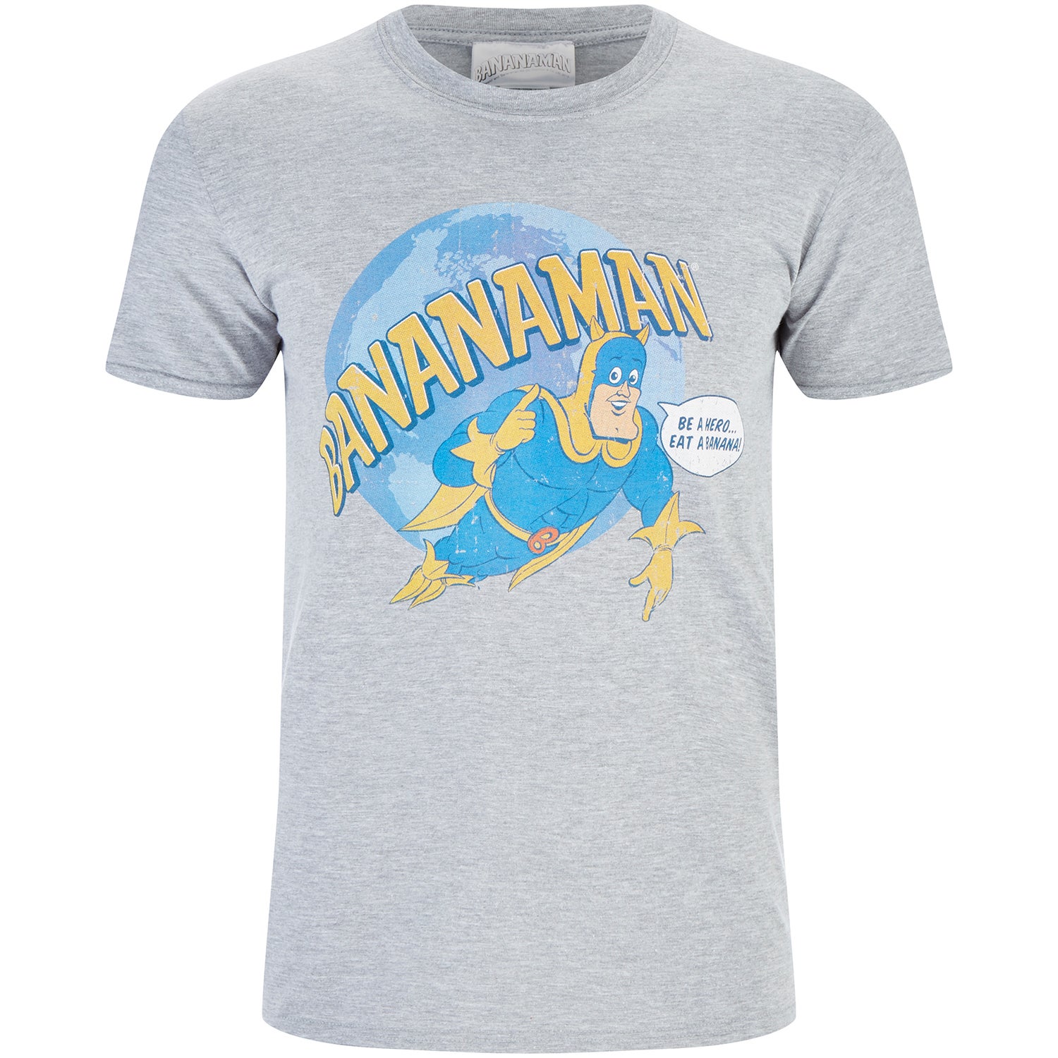 Bananaman Men's Eat A Banana T-Shirt - Grey Merchandise - Zavvi UK