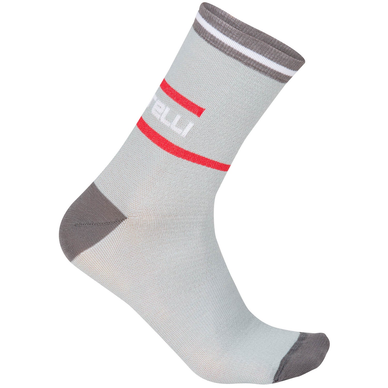 Castelli INCENDIO 15 cm Tall Cuff Wool Blend Cycling Socks ANTHRACITE/FLUO 